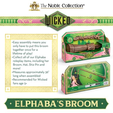 Noble Collection Wicked Broom lelu (Elphaba)
