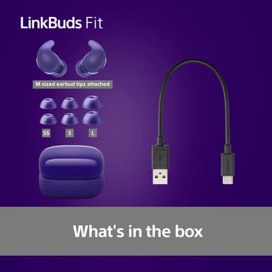 Sony LinkBuds Fit täysin langattomat in-ear kuulokkeet (violetti)