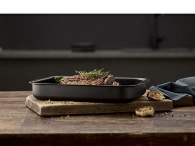 Roasting dish Ceramica 25 x 35 x 6 cm Black Alu/ceramic
