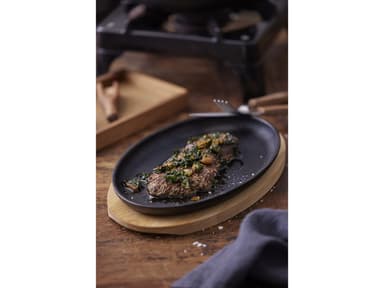 Sizzling platter 27x17,5 Cast iron