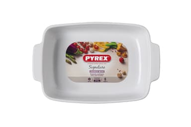 Dish rectangular 25 x 19 cm White Ceramics
