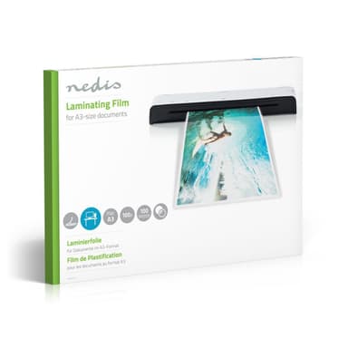 Nedis Laminointifilmi | A3 | Paksuus: 100 µm | Pakattu per: 100 kpl | Muovi | Läpikuultava