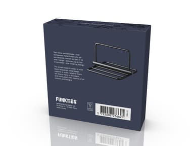 Napkin holder 19 x 19 x 13.5 cm black