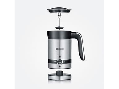Milk foamer 450 watt Black/Steel
