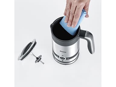 Milk foamer 450 watt Black/Steel
