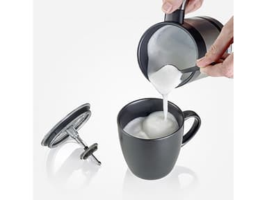 Milk foamer 450 watt Black/Steel