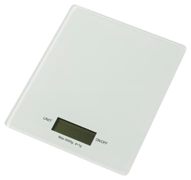 Kitchen scale glass white 5kg