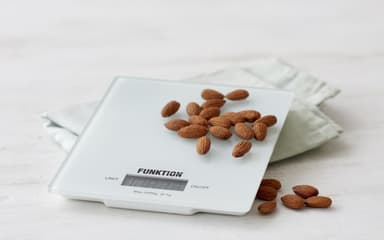 Kitchen scale glass white 5kg