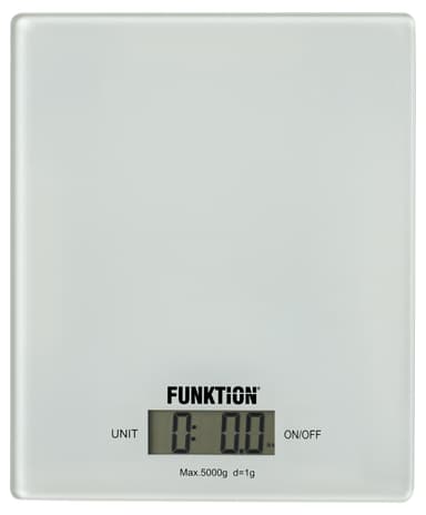 Kitchen scale glass white 5kg
