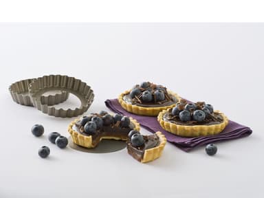 Loose base flan tin Asimetria 10 cm 4 pcs.