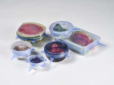 Stretch lids 6 pcs silicone