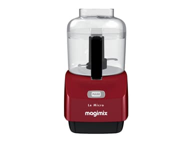 Mini food chopper 0,83 liter 17 x 12 x 24 cm Red Plastic/Met