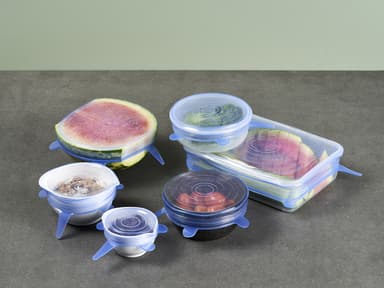 Stretch lids 6 pcs silicone