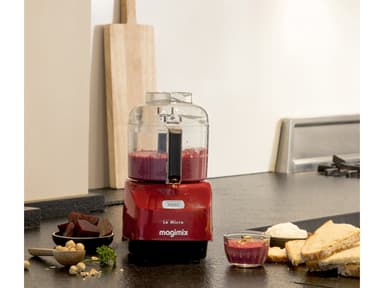 Mini food chopper 0,83 liter 17 x 12 x 24 cm Red Plastic/Met