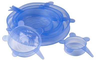 Stretch lids 6 pcs silicone