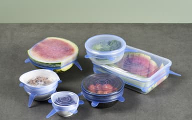 Stretch lids 6 pcs silicone