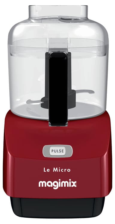Mini food chopper 0,83 liter 17 x 12 x 24 cm Red Plastic/Met