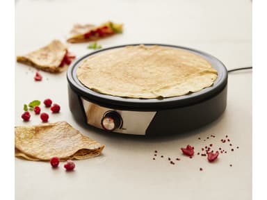 Crepe pan 1500 watt 38 cm Black/Steel
