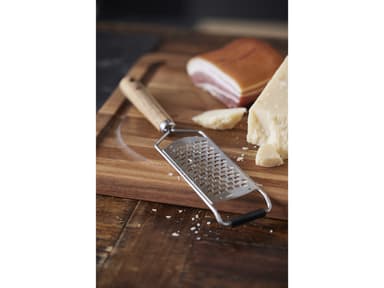Grater coarse 31,6 x 6,5 cm Stainless steel/Acacia