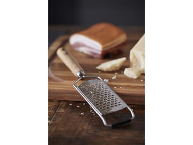 Grater coarse 31,6 x 6,5 cm Stainless steel/Acacia