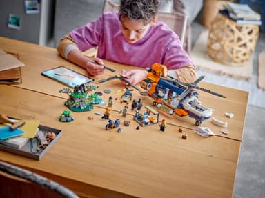 LEGO City Viidakkotutkijan helikopteri leirissä 60437