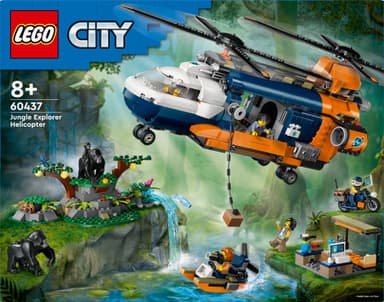 LEGO City Viidakkotutkijan helikopteri leirissä 60437
