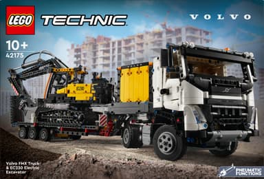 LEGO Technic Volvo FMX ‑kuorma-auto ja EC230 Electric ‑kaivukone 42175