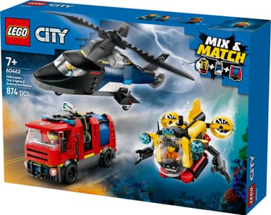 LEGO City Helikopteri, paloauto ja sukellusvene yhdessä 60462