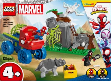 LEGO Spidey Team Spideyn pelastustehtävä dinomönkijällä 11199
