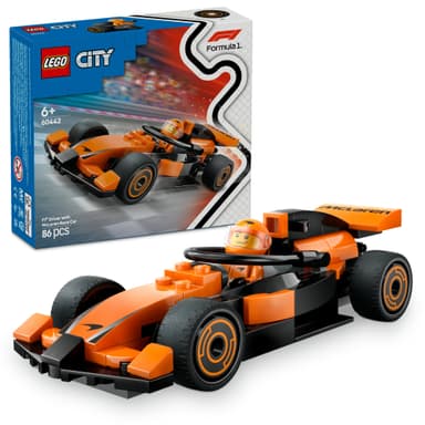LEGO City F1-kuljettaja ja McLaren-kilpa-auto 60442