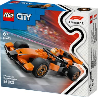 LEGO City F1-kuljettaja ja McLaren-kilpa-auto 60442
