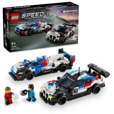 LEGO Speed Champions BMW M4 GT3‑ ja BMW M Hybrid V8 ‑kilpa-autot 76922