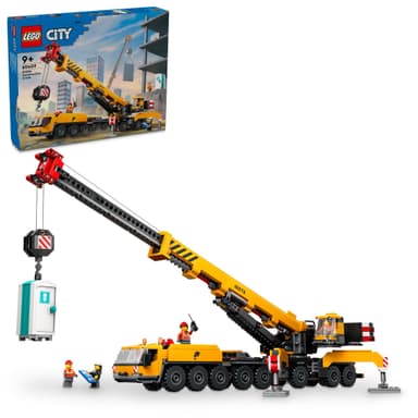 LEGO City Keltainen ajettava rakennusnosturi 60409