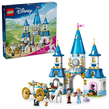 LEGO Disney Princess Tuhkimon linna ja hevosvaunut 43275