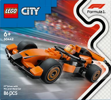 LEGO City F1-kuljettaja ja McLaren-kilpa-auto 60442