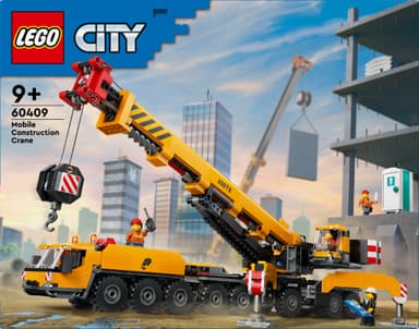 LEGO City Keltainen ajettava rakennusnosturi 60409