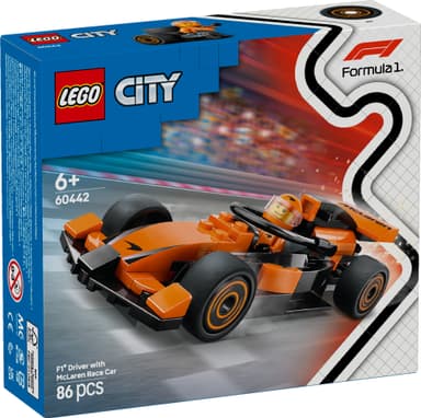 LEGO City F1-kuljettaja ja McLaren-kilpa-auto 60442