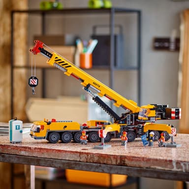 LEGO City Keltainen ajettava rakennusnosturi 60409