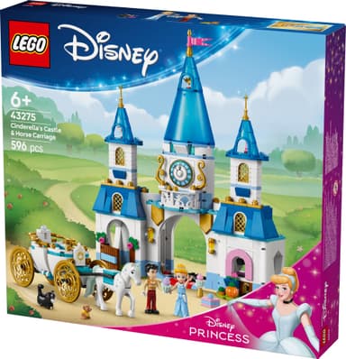 LEGO Disney Princess Tuhkimon linna ja hevosvaunut 43275