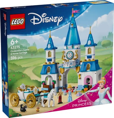 LEGO Disney Princess Tuhkimon linna ja hevosvaunut 43275