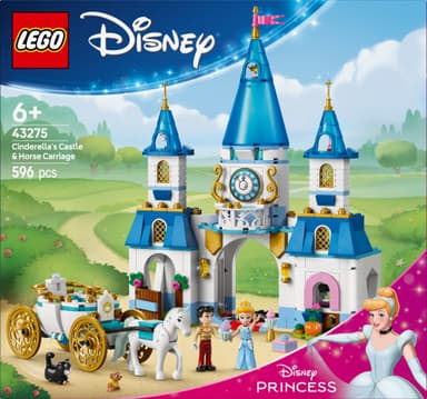 LEGO Disney Princess Tuhkimon linna ja hevosvaunut 43275