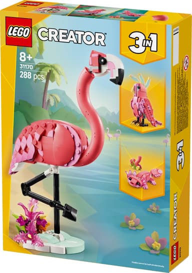 LEGO Creator Villieläimet: vaaleanpunainen flamingo 31170