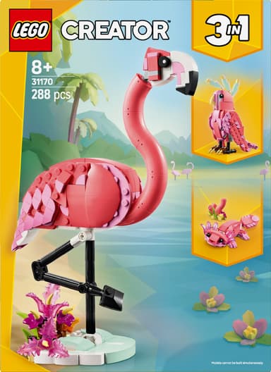 LEGO Creator Villieläimet: vaaleanpunainen flamingo 31170