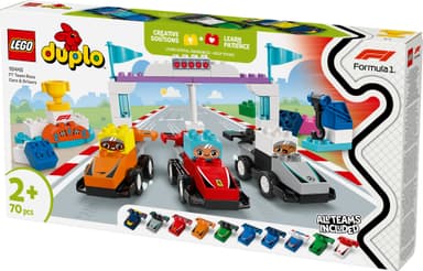 LEGO DUPLO Town F1-tiimin kilpa-autot ja kuljettajat 10445