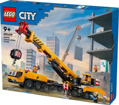 LEGO City Keltainen ajettava rakennusnosturi 60409