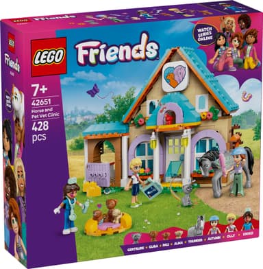LEGO Friends Hevos‑ ja lemmikkisairaala 42651