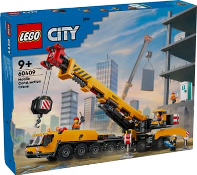LEGO City Keltainen ajettava rakennusnosturi 60409