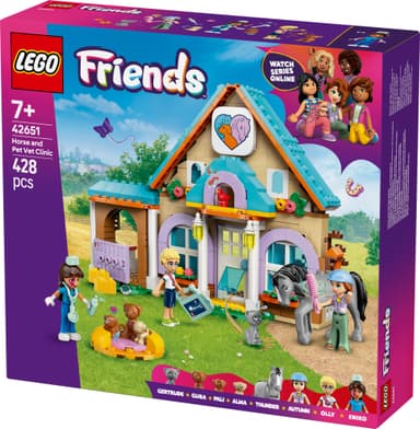 LEGO Friends Hevos‑ ja lemmikkisairaala 42651