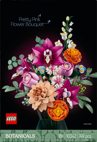 LEGO Botanicals Kaunis vaaleanpunainen kukkakimppu 10342