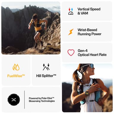 Polar Grit X2 Pro urheilukello S-L (musta)